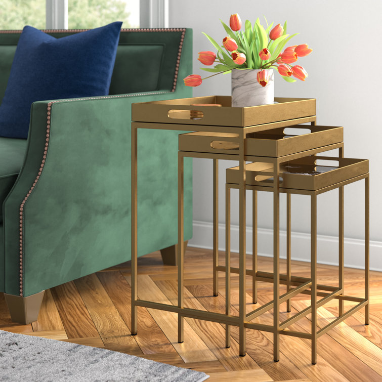Etta Avenue™ Conor 21.1'' Tall Tray Top Nesting Tables & Reviews Wayfair